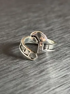 リング　シルバー925刻印　レトロスクエア　メキシカンアクセサリー　ヴィンテージ