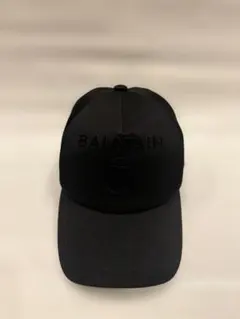 BALMAIN ブラック ベースボールキャップ 　バルマン