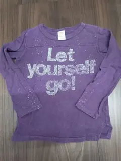 DENIM DUNGAREE パープル長袖Tシャツ MEDIUM