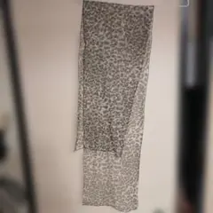 レオパード柄シースルースカーフ