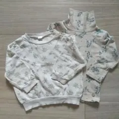 Tete a Tete しまむら 花柄 長袖カットソー 90cm