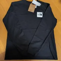 ザノースフェイス☆ボックスロゴロングTシャツ☆ブラックМ新品
