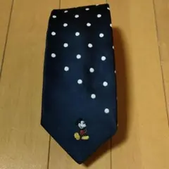 Mickey Mouse ヴィンテージ ネクタイ ダークブルー