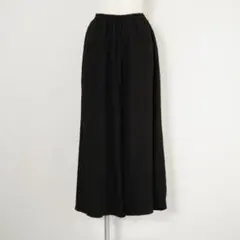 mizuiro ind ミズイロインド リネン ワイドパンツ 黒 サイズ2