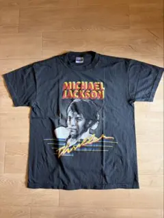 マイケルジャクソン ビリージーン ビッグプリントTシャツ 古着 Sメンズ