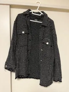 ZARA ツイードチェックジャケット