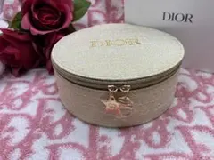 ☆未使用ディオール丸型ポーチ　ロゴチャームホリデー限定ラウンドノベルティー