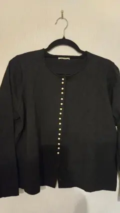 Rose Tiara ブラック 長袖カーディガン