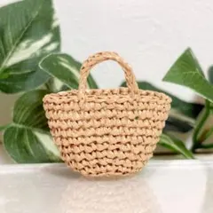 ミニチュア トートバッグ ① かごバッグ カバン