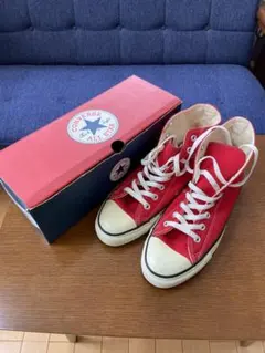 コンバース オールスター　ハイカット　レッド 26.0cm アメリカ製デッド