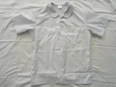 スクールブラウス　丸衿付き　半袖　女の子用　 Mサイズ