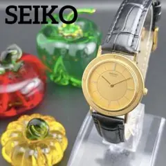 【希少】オールドセイコー クラシック ゴールド クォーツ メンズ腕時計 レトロ