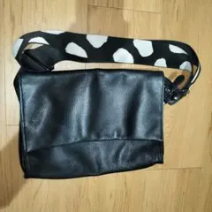 ear PAPILLONNER ワイドテープ ショルダーバッグ ダルメシアン柄