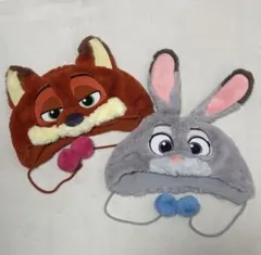 ズートピア ファンキャップ　ニック・ジュディの2点セット