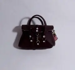 【No.95】ボストンバッグ こげ茶 リカちゃん　ネオブライス　ドール用