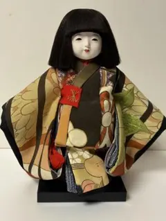市松人形 男の子 おさな人形 二代目松乾齋東光 22cm でんでん太鼓
