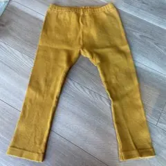 UNIQLO リブ編みボトムス 100cm マスタード