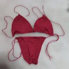 上) 　ワインレッド セパレート水着 Lサイズ