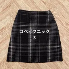 ロペピクニック　台形　スカート　秋　冬　S 黒