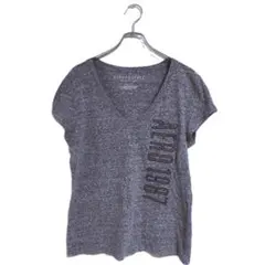 AEROPOSTALE Tシャツ 半袖 グレー XXL Vネック シンプル 春夏