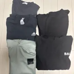メンズ服 まとめ売り adidasスウェット パーカー黒系 M L