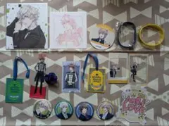 HE★VENSナギ缶バッジ、シオン色紙、瑛二リングライト、瑛一ブックマーク等