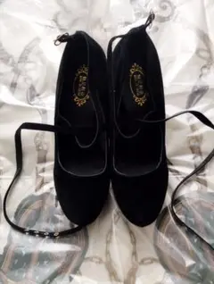 パンプス レディース ストラップ クロスベルト ピンヒール 26.0cm