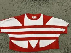 Adidas 赤白 ストライプ 半袖Tシャツのサムネイル