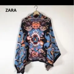 ZARAザラ　ニットポンチョ