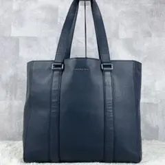 A4可 極美品 MICHEAL KORS レザー トートバッグ チャーム 紺