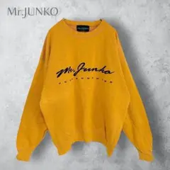 【Mr.JUNKO コシノジュンコ】　刺繍ロゴ　トレーナー　日本製　コットン