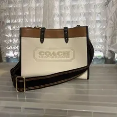COACH レザー トートバッグ ホワイト