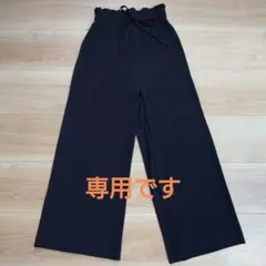 【みづき様　専用】フィフス　fifth　イージーリブパンツ　プリーツ　黒　M