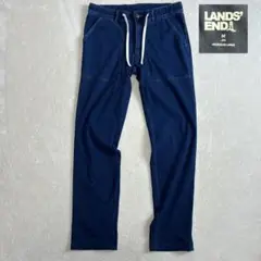 美品　ランズエンド　ストレッチデニムパンツ　ブルー　M