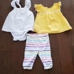 女の子　80サイズ　ギャップのトップス２枚　オールドネイビーのパンツセット