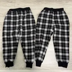 ベルメゾン GITA ふわふわほかほか裏シャギー裾リブパンツ 2着セット