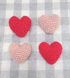 ハートのあみぐるみ
