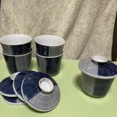 昭和レトロな茶碗蒸し椀5客揃いのサムネイル