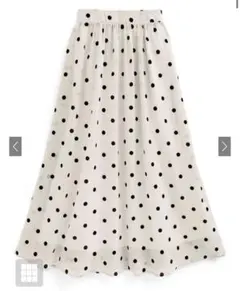 ドット柄シアーフレアスカート[an1578]