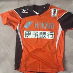 愛媛FC MIZUNO サッカーシャツ オレンジ