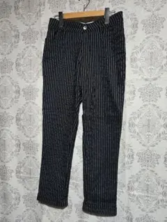 CAROUGE excellent ストレッチパンツ ストライプ柄レディース