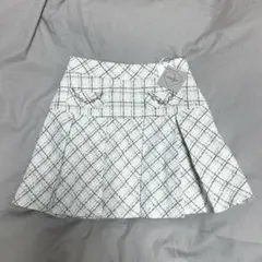 evelyn ビジューポケットミニスカート プリーツスカート