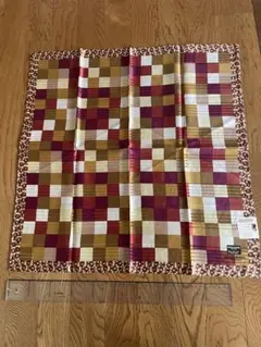 新品SONIA RYKIEL チェック柄バンダナ58センチ綿55絹65