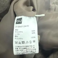 GU チェック柄 ダブルブレストジャケット