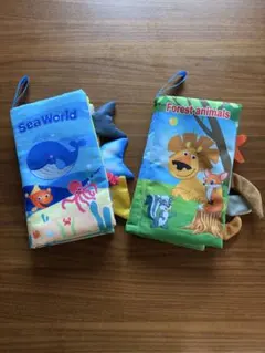 【2冊セット】布絵本　赤ちゃん　おもちゃ　知恵玩具 0歳