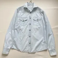 美品✨ブルネロクチネリ デニムシャツ 　シャンブレーシャツ　カッタウェイのサムネイル