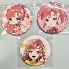 早乙女ベリー　缶バッジ　3点セット