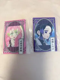 鬼滅の刃 缶バッジ 胡蝶しのぶ 甘露寺蜜璃