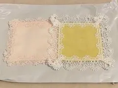 近沢レース　近澤レース　ガチャプチタオル　2枚セット　ハンカチ