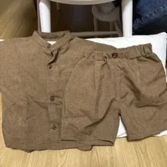 夏最終セール　キッズ セットアップ　ブラウン